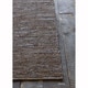 preview thumbnail 7 of 11, Artist's Loom Flatweave Contemporary Solid Pattern Leather Rug (2'x3')(Set of 2)