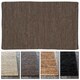 preview thumbnail 1 of 11, Artist's Loom Flatweave Contemporary Solid Pattern Leather Rug (2'x3')(Set of 2)
