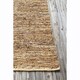 preview thumbnail 8 of 11, Artist's Loom Flatweave Contemporary Solid Pattern Leather Rug (2'x3')(Set of 2)
