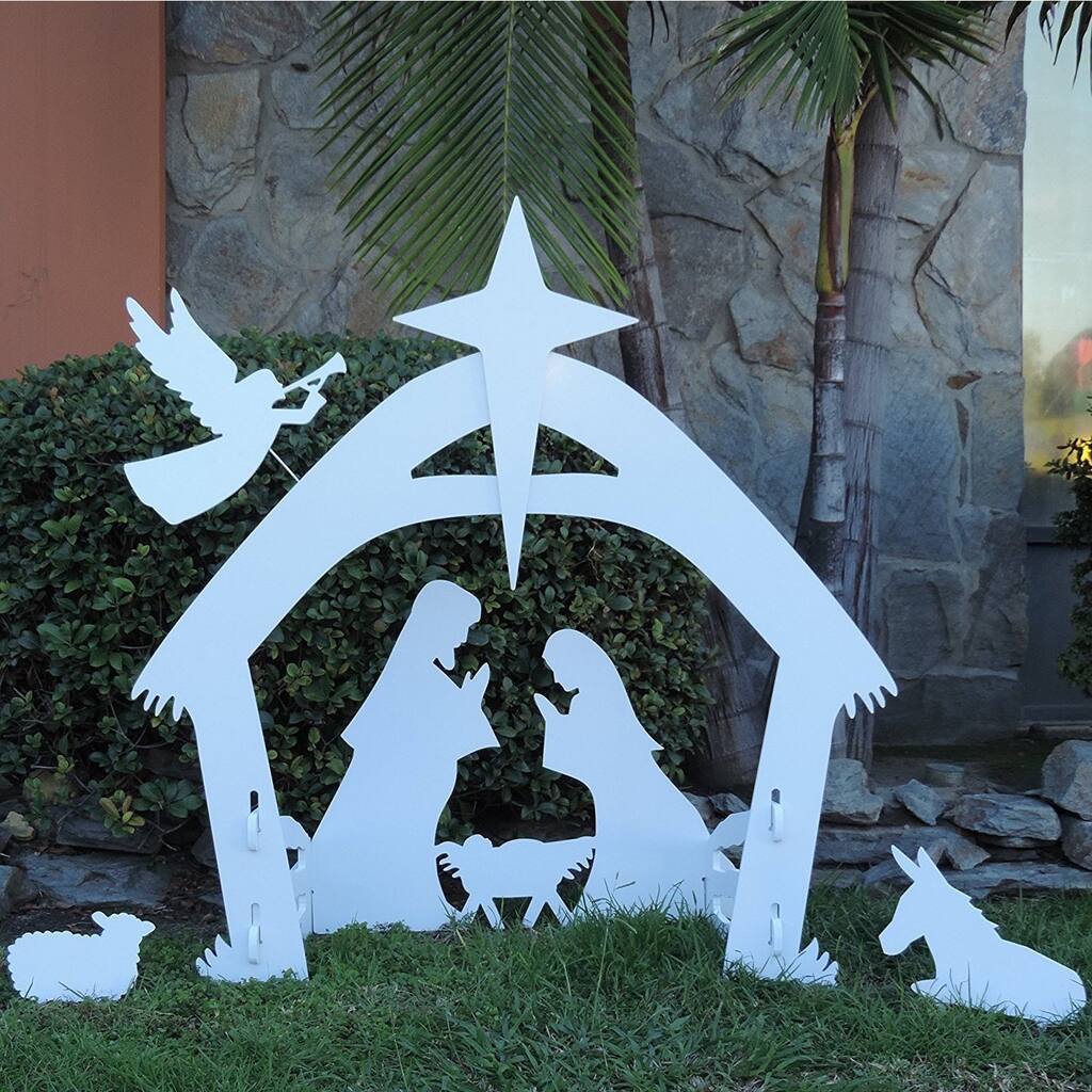 Giant Outdoor Nativity Scene - Large Christmas Yard Decoration