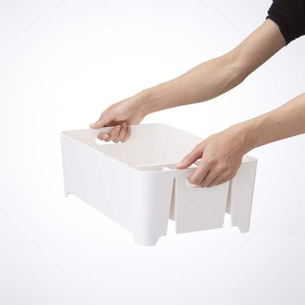 Yamazaki Home Tower Foldable Drainer Tray - White