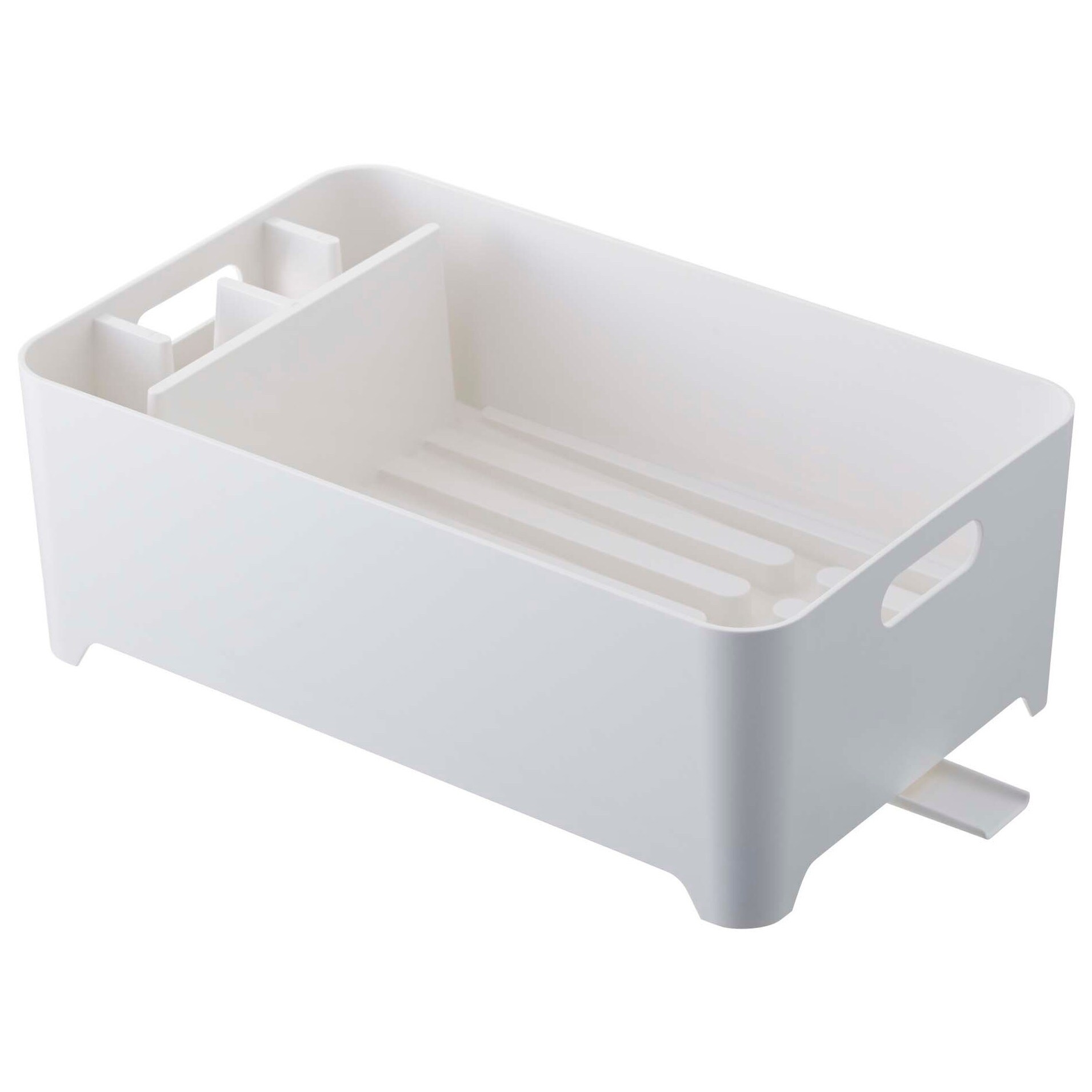 Tower White/ Black Plastic Dish Drainer Rack by Yamazaki Home in White (As  Is Item) - Bed Bath & Beyond - 27621434