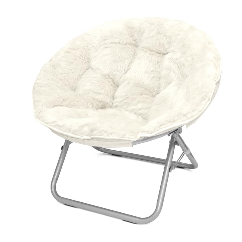 Mongolian Fur Papasan Chair