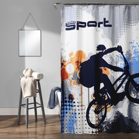 Lush Decor Bmx Shower Curtain