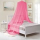 preview thumbnail 3 of 1, Kids Collapisble Wire Hoop Bed Canopy Hot Pink