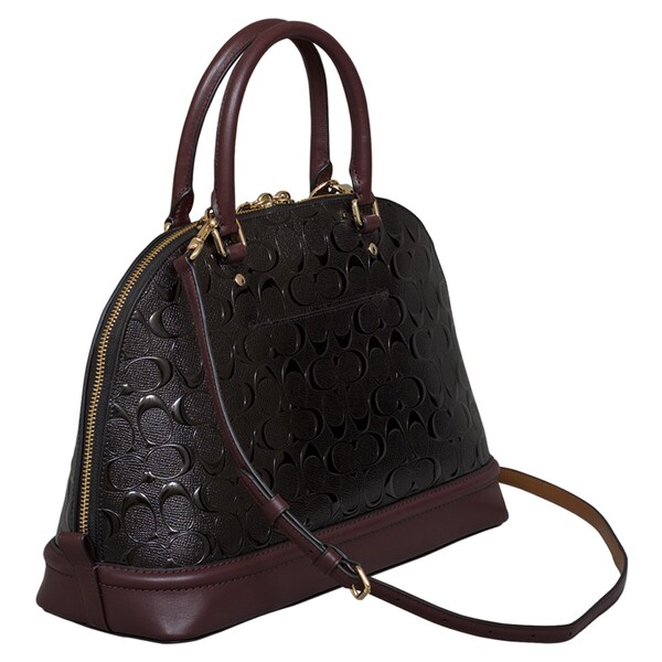 coach sierra satchel oxblood