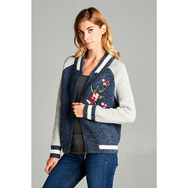 fuzzy bomber jacket womens