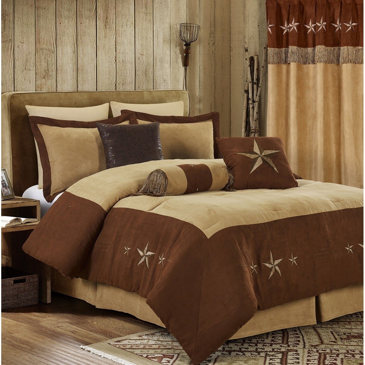 Shop Everrouge Winslow Laredo 7 Piece Oversized Comforter Set On