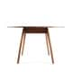 preview thumbnail 3 of 5, Posh Pollen Beckett Walnut Oval Table - Brown