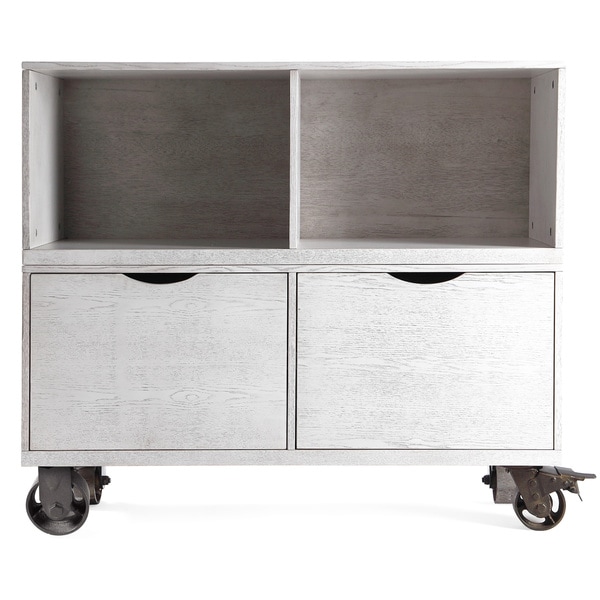 The Gray Barn Brick House Grey Storage Cabinet with Casters