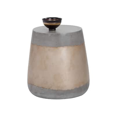 Gold Aries Concrete Accent Table