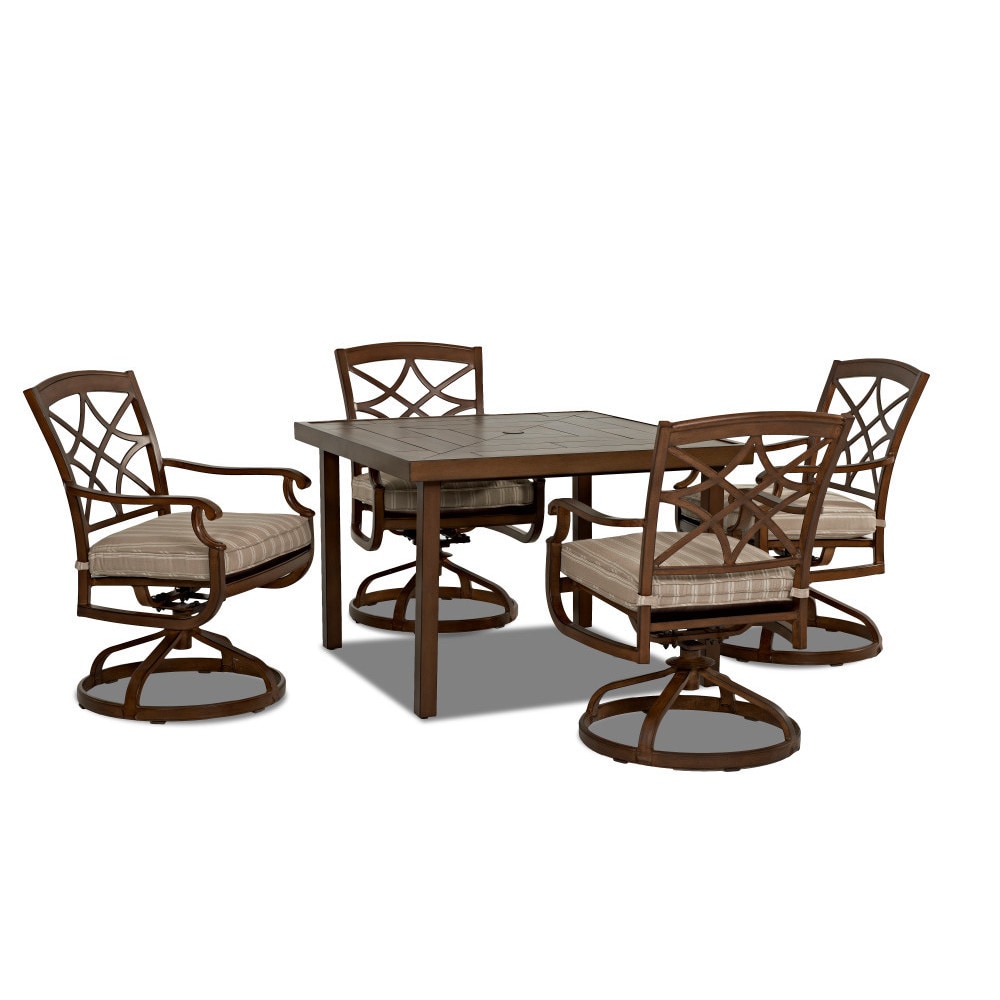 Trisha Yearwood Outdoor Espadrille Driftwood 42 inch Dining Table