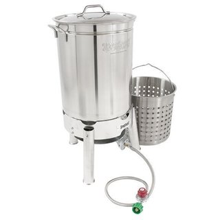 Bayou Classic® KDS-144 - 44-qt Stainless Boil and Steam Kit. Opens flyout.