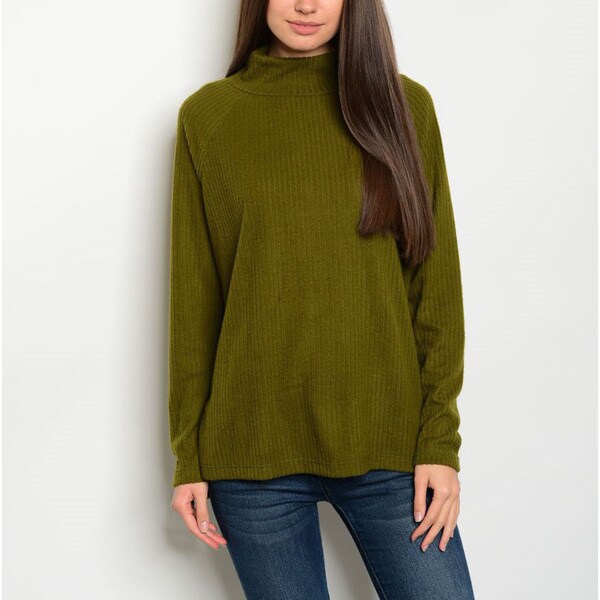 polyester turtleneck womens