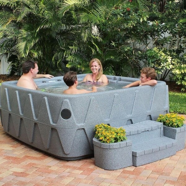 AquaRest Premium 500 5-P Spa with Ozn, Htr, 29 SS Jets, and LED Wtrfll