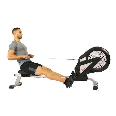 Sunny Health & Fitness SF-RW5623 Air Rowing Machine Rower - Black