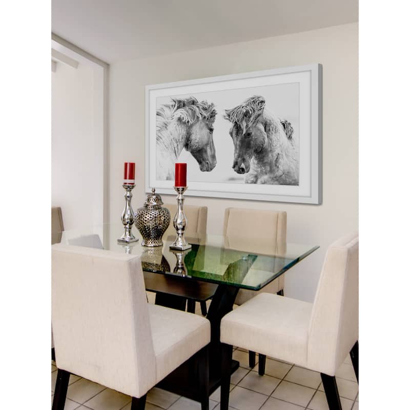 Marmont Hill - 'Horse Pair' Framed Painting Print - Multi-Color