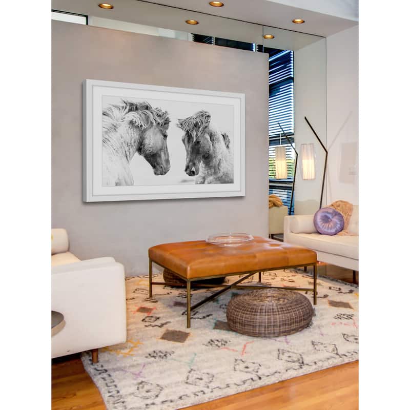 Marmont Hill - 'Horse Pair' Framed Painting Print - Multi-Color