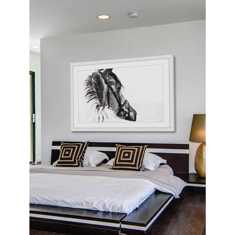 Marmont Hill - 'Equus Profile' Framed Painting Print - Multi-Color