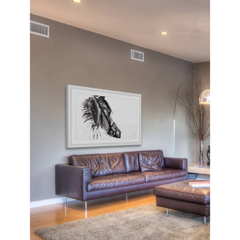 Marmont Hill - 'Equus Profile' Framed Painting Print - Multi-Color
