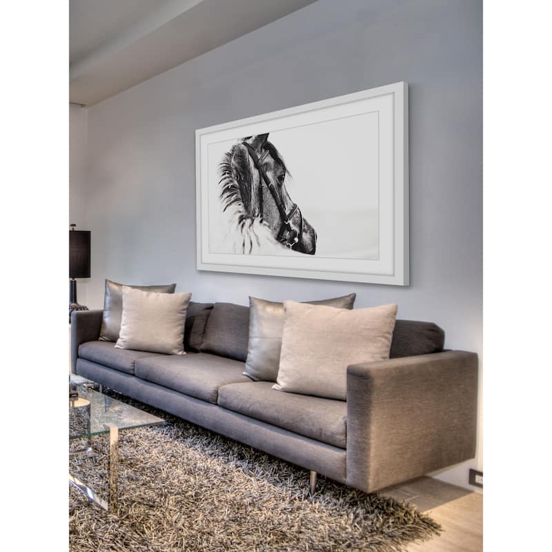 Marmont Hill - 'Equus Profile' Framed Painting Print - Multi-Color