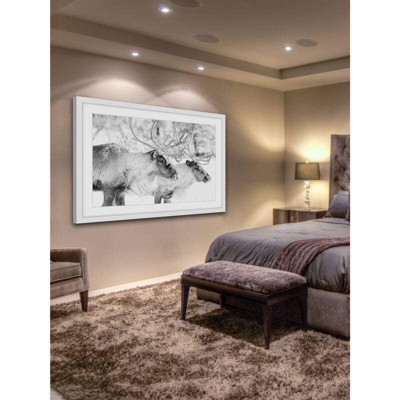 Marmont Hill - 'Elk Pair' Framed Painting Print - Multi-Color