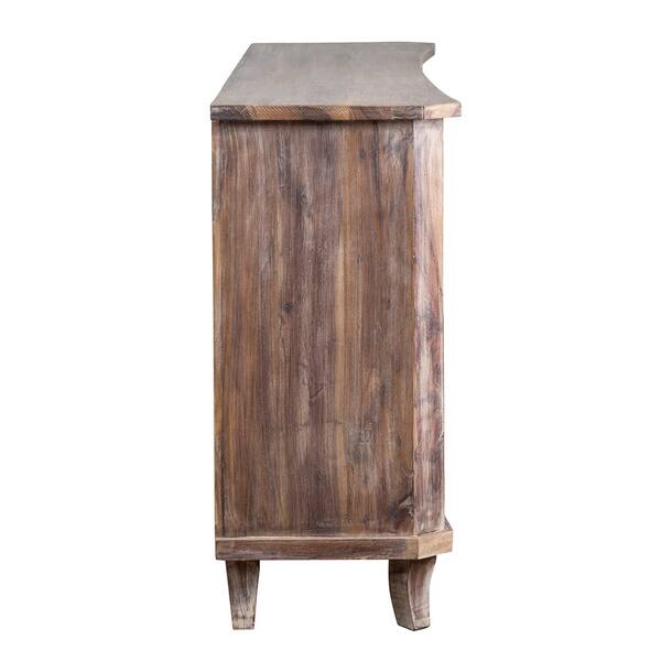 Trellis Reclaimed Teak Mirrored 70 Inch Sideboard By Kosas Home Overstock