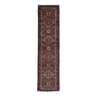 Persian Karajeh Hand-Knotted Runner Rug (2'5"x9'6")