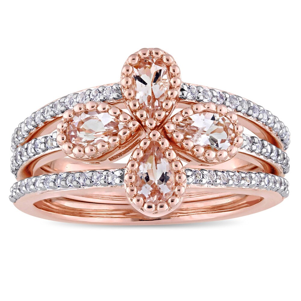 morganite stacking ring