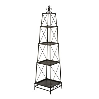 4-tier Gunmetal Metal Obelisk Stand - Bed Bath & Beyond - 13434150