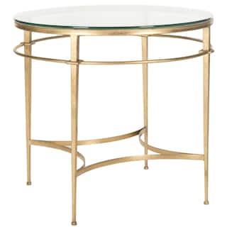 SAFAVIEH Couture Ingmar Antique Gold Gilt Round Side Table
