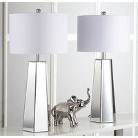 Safavieh Lighting 32-inch Janice Clear/ Off-White Table Lamp (Set of 2) - 15"x15"x31.5"