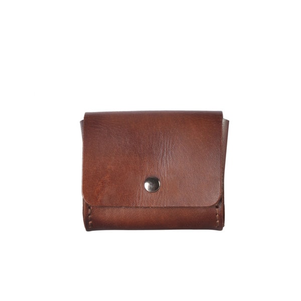 small leather coin pouch