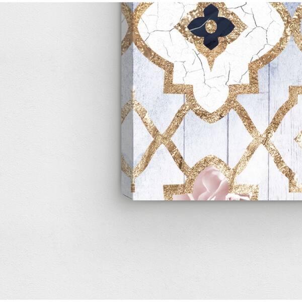 Oliver Gal Rose Quartz Moroccan Abstract Wall Art Canvas Print Blue Blue Overstock 13435409