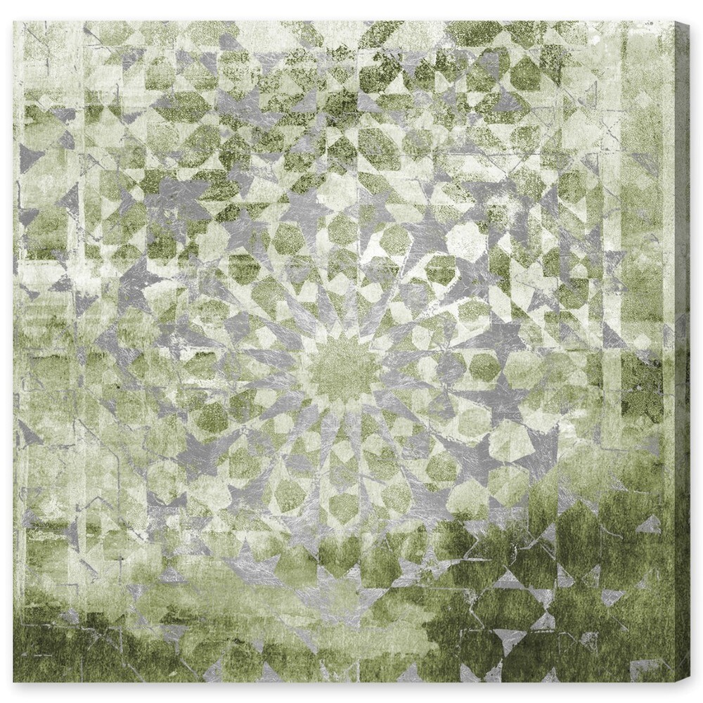 Oliver Gal 'Olive Mandala' Abstract Wall Art Canvas Print