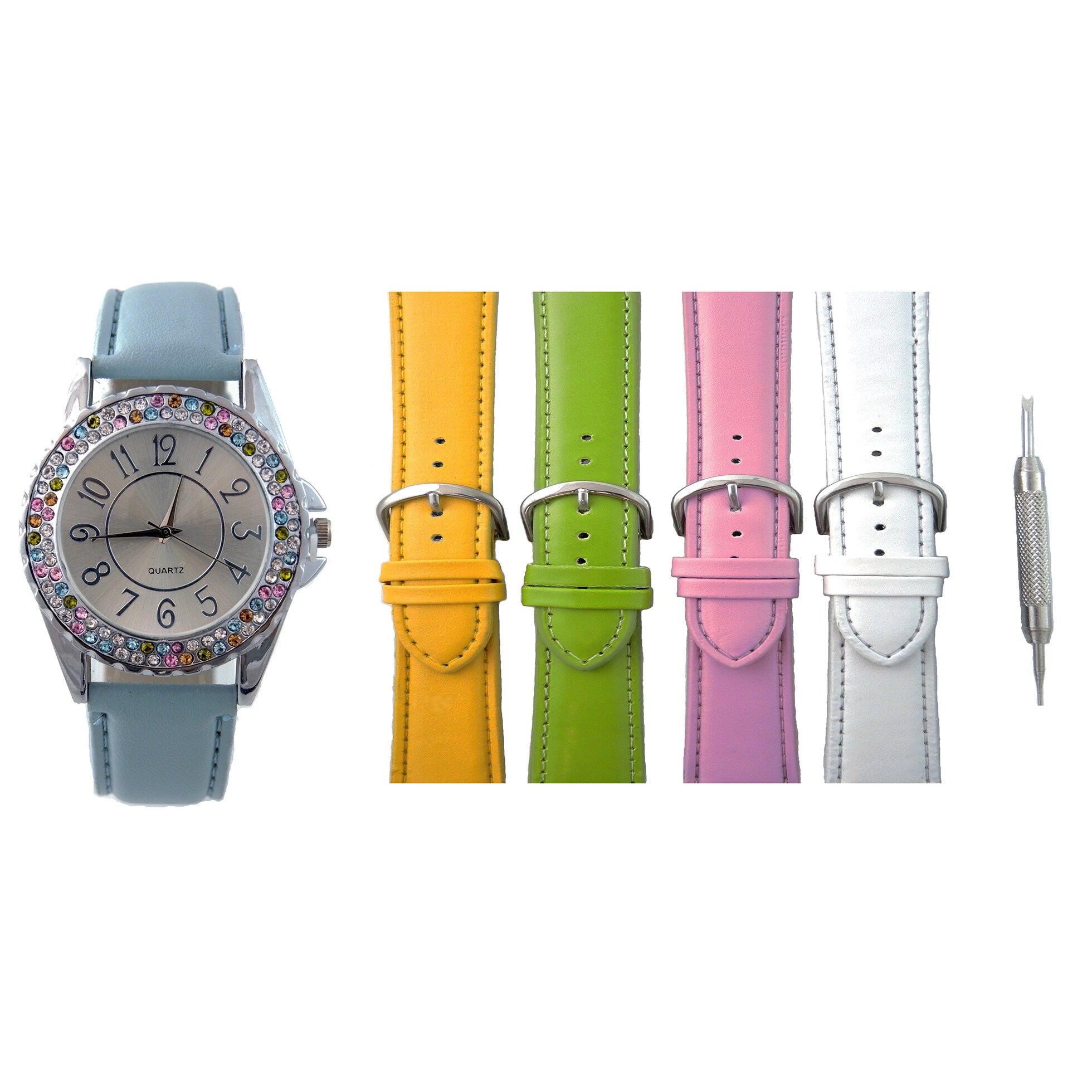 watch set with interchangeable bands