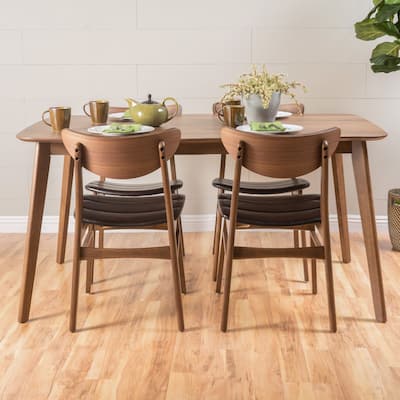 Anise 5-piece Wood Rectangular Dining Set by Christopher Knight Home