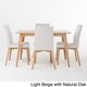 preview thumbnail 11 of 19, Kiana Mid-century Modern 5-piece Dining Set by Christopher Knight Home Light Beige
