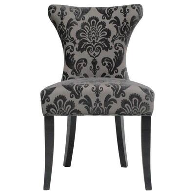 Cosmo Brown Fan Damask Dining chair (Set of 2)