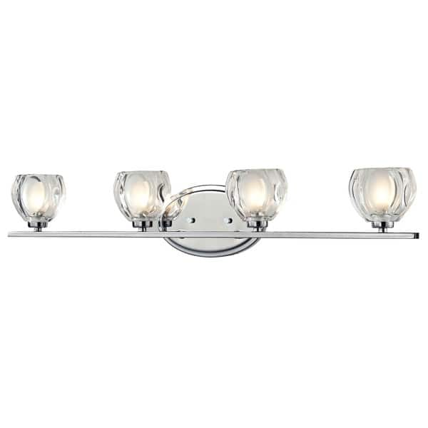 Avery Home Lighting 4 Light Vanity Silver Finish