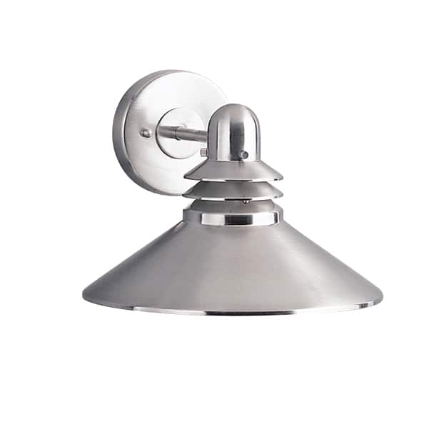 Kichler Lighting Grenoble Collection 1-light Brushed Nickel Indoor/Outdoor Wall Sconce