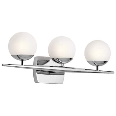 Kichler Lighting Jasper Collection 3-light Chrome Halogen Bath/Vanity Light