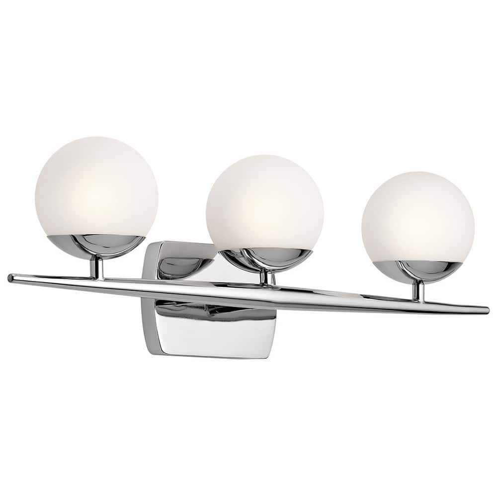 Kichler Lighting Jasper Collection 3-light Chrome Halogen Bath/Vanity Light