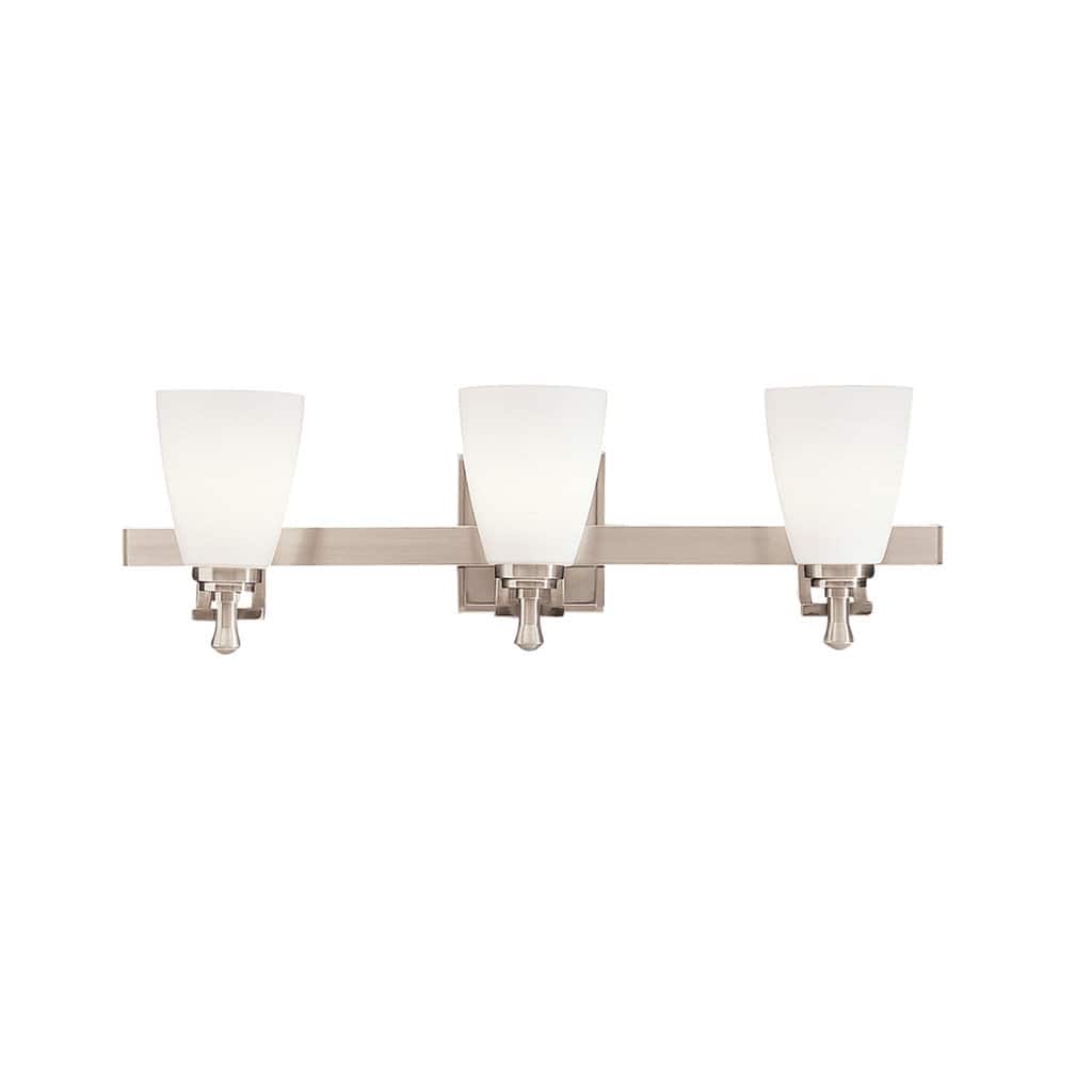 Kichler Lighting Uptown Collection 3-light Brushed Nickel Bath/Vanity Light