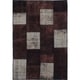preview thumbnail 27 of 62, Hand-knotted Color Patchwork Black Wool Rug