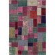 preview thumbnail 7 of 62, Hand-knotted Color Patchwork Black Wool Rug 6'8" x 9'11" - Red/Teal