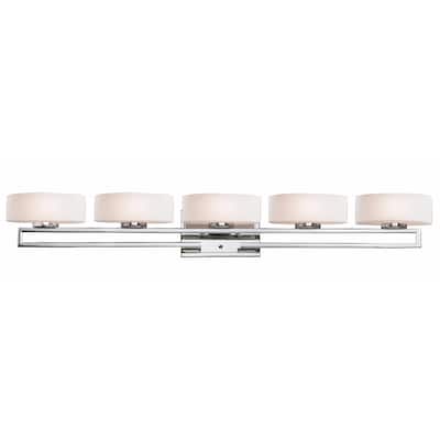 Avery Home Lighting 5 Light Vanity Silver Finish