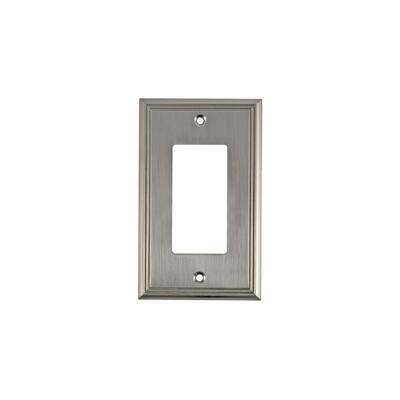 Rok Contemporary Brushed-nickel 1-gang Decora/Rocker/GFCI Switch Plate