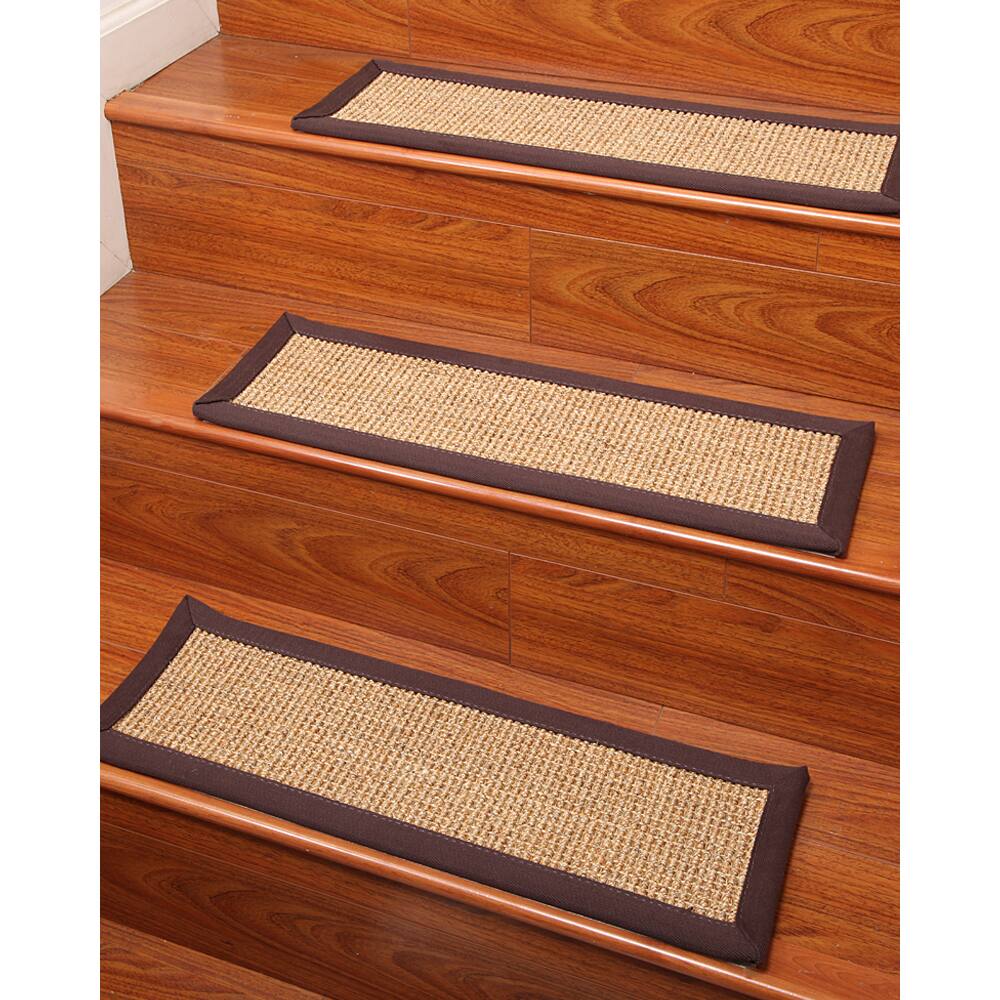 Handcrafted Casual Living Sisal Stair Treads 9" x 29" (Set of 13) - 13PC (9" x 29")