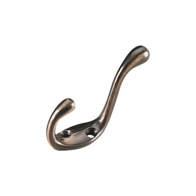 Rok Hardware Brushed Antique Copper 3.5-inch Heavy Duty Coat Hook